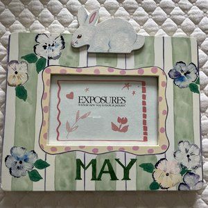 MAY Hand Painted Exposures Wood Picture Frame - baby